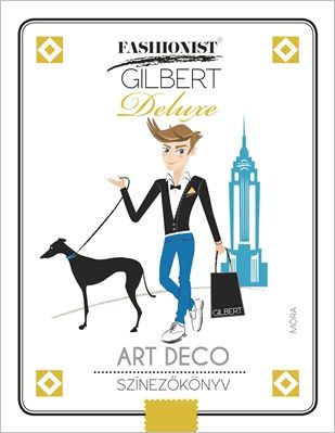 Art Deco színezőkönyv - Fashionist Gilbert