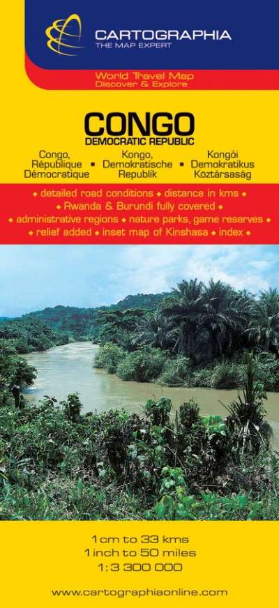 Kongói Demokratikus Köztársaság útitérkép