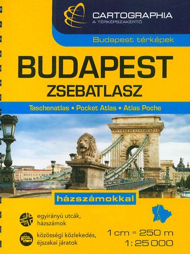 Budapest zsebatlasz 1:25 000
