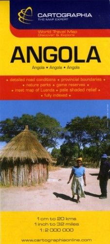 Angola útitérkép 1:2000000 - 1:2 000 000