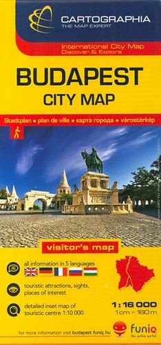 Budapest City térkép 1:16 000