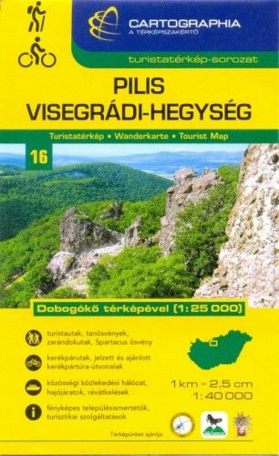 Pilis és Visegrádi-hegység turistatérkép 1:40000 - Dobogókő térképével 1:25 000