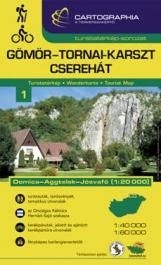 Gömör-Tornai-Karszt, Cserehát turistatérkép - Aggtelek 1:40 000, 1:60 000