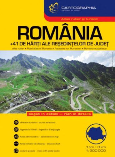Románia Autósatlasz 1:300.000