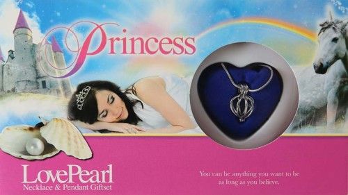 Igazgyöngy Ajándékszett - nyaklánc és medál - Princess Hercegnő