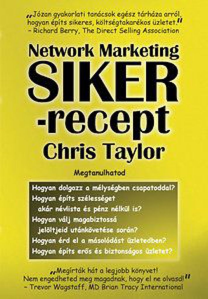 Network Marketing - Siker-recept
