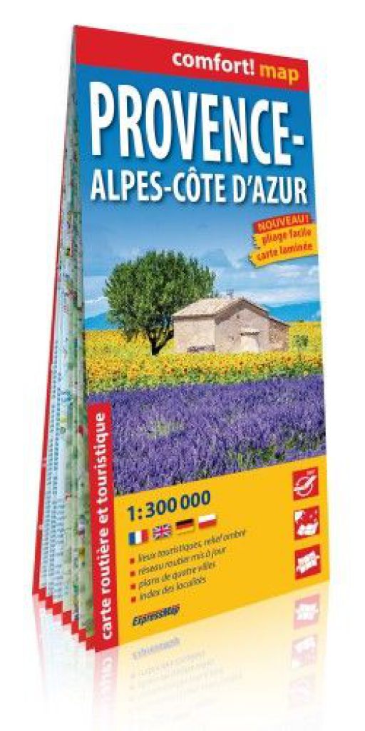 Provance, Alpok-Cote D'Azur Comfort térkép 1:300 000