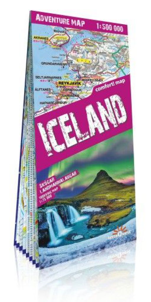 Izland trekking térkép 2019 Expressmap