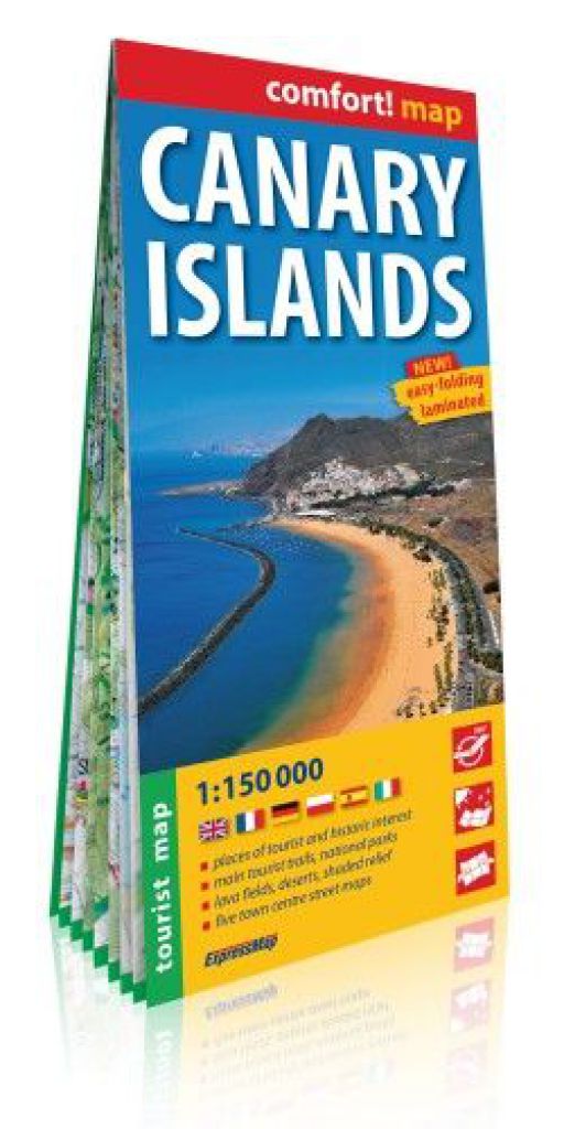 Kanári-szigetek Comfort térkép - 1:150 000