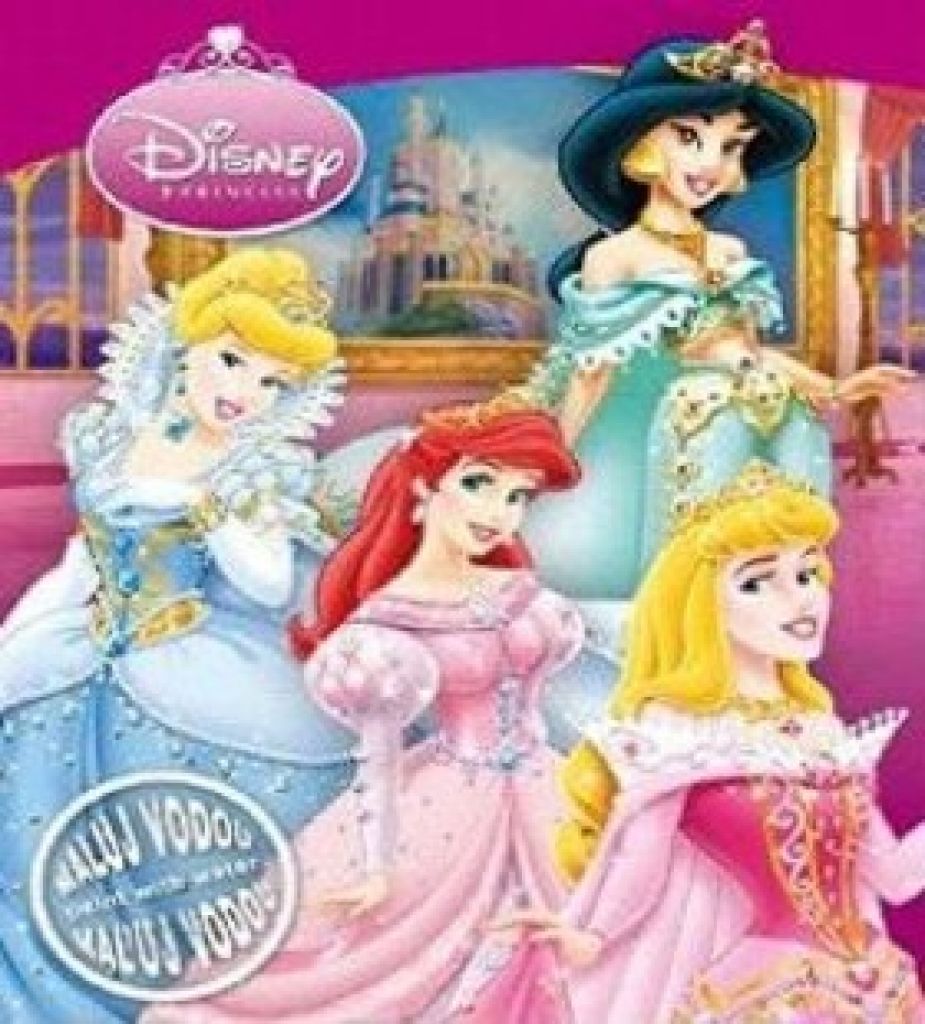 - - Disney Hercegnők vízes A/4 - kifestő 