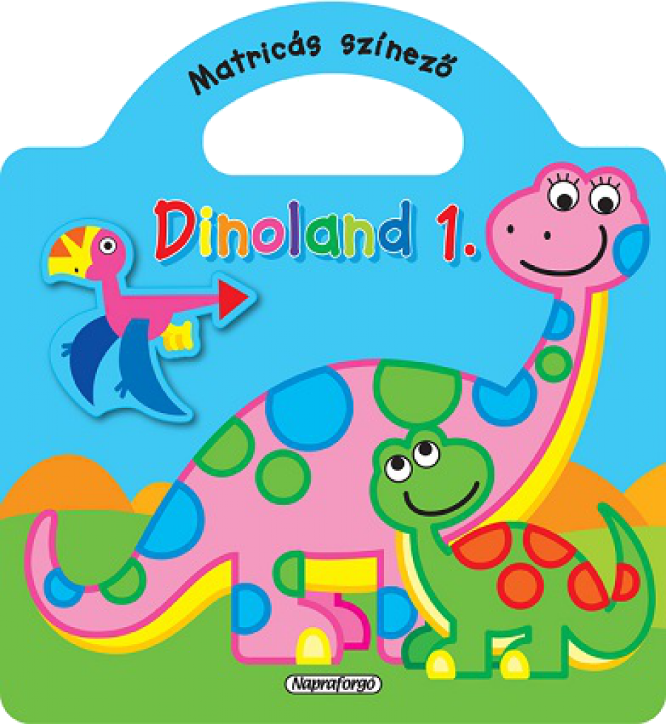 Dinoland - 1. Kék - Matricás színező