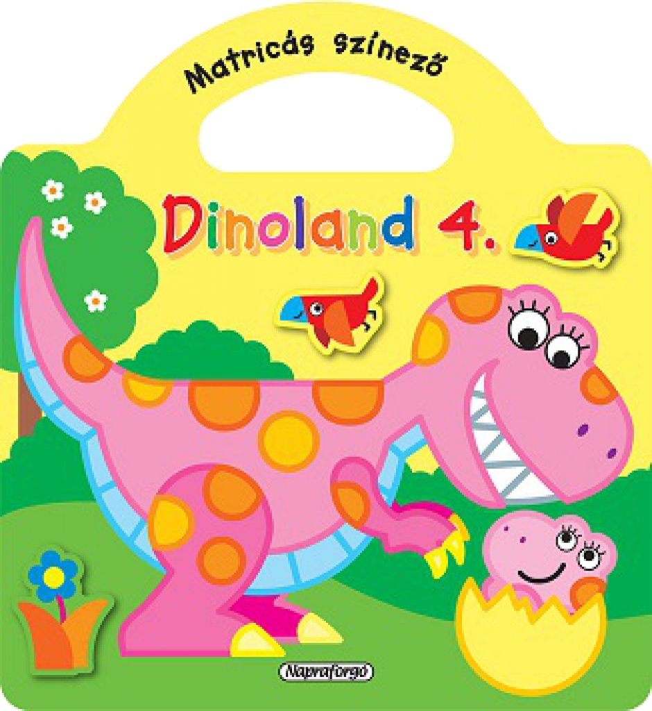 Dinoland - 4. Sárga - Matricás színező