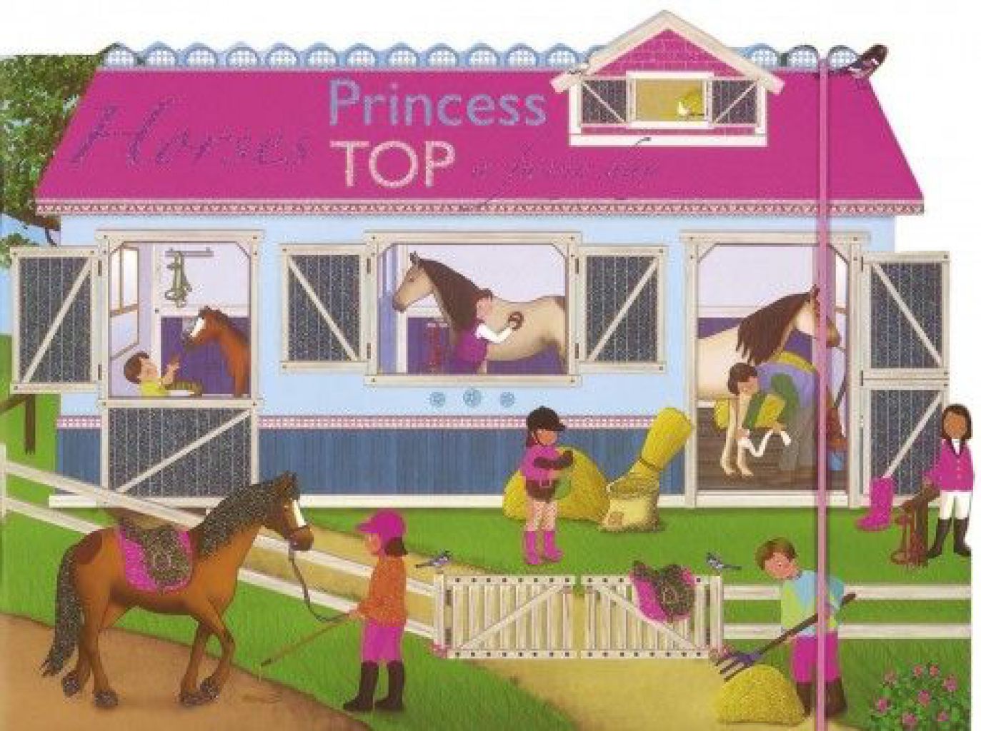 Princess TOP - Horses: a funny day (pink)