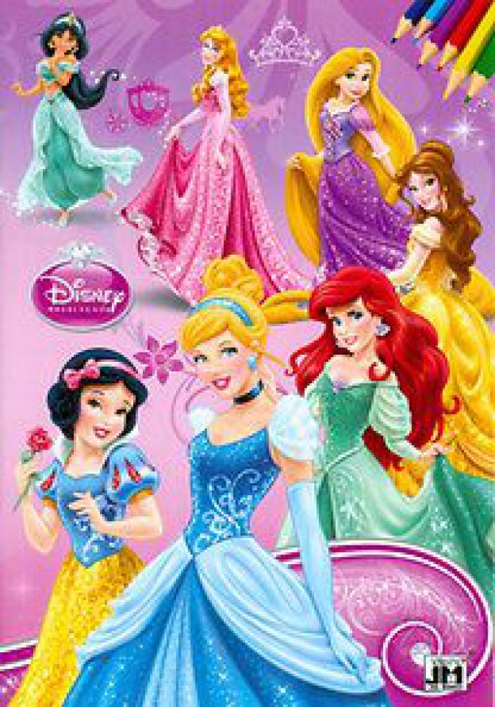 Disney - Disney Hercegnők - A4 színező