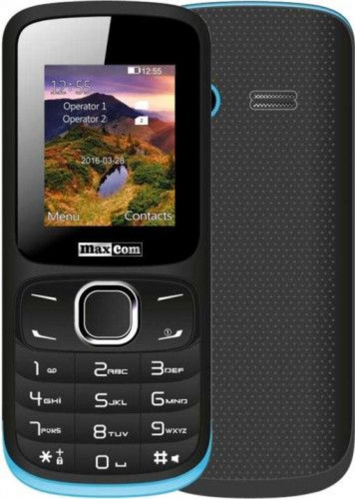 MaxCom MM129 mobiltelefon - fekete